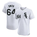 Chicago White Sox #64 Shane Smith Player White CONTON Stripe Limited Elite Home Stitched Jerseys