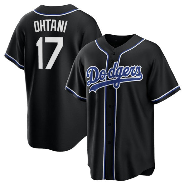 Los Angeles Dodgers #17 Shohei Ohtani Black CONTON Lights Out Limited Stitched Jersey