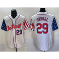 Detroit Tigers #29 Tarik Skubal White CONTON 2025 Memorial Day Vapor Premier Limited Stitched Jersey