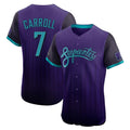Arizona Diamondbacks #7 Corbin Carroll Player Purple CONTON 2025 City Connect Limited Elite Home Game Stitched Jerseys