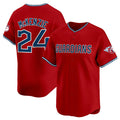 Cleveland Guardians #24 Triston McKenzie Red CONTON Alternate Limited Stitched Jersey