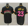 San Diego Padres #23 Fernando Tatis Jr Black CONTON 20th Anniversary Cool Base Stitched Jersey