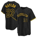 Cleveland Guardians #23 Bo Naylor Player Black CONTON Snake Skin City Home Game Stitched Jerseys