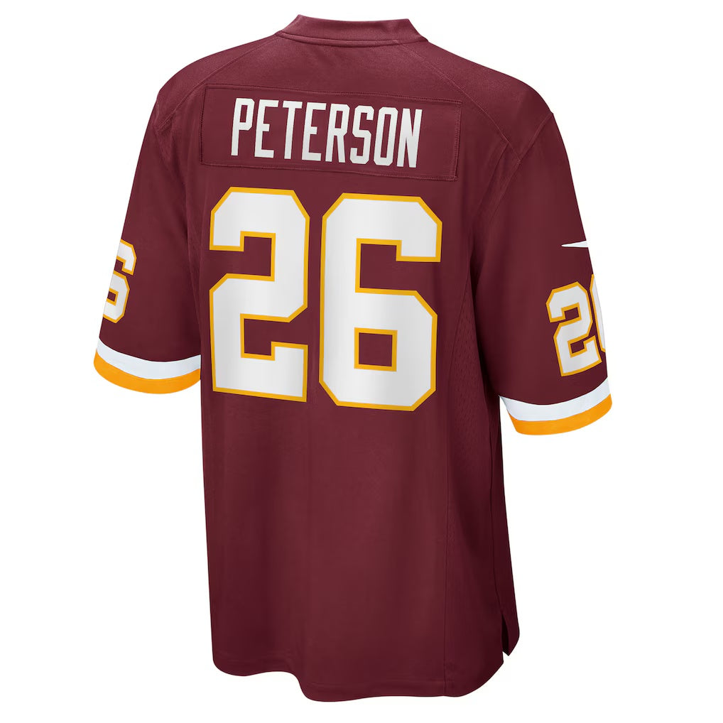 W.Football Team #26 Adrian Peterson Burgundy CONTON Game Jersey