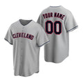 Custom Cleveland Indians Gray CONTON 2020 Stitched Cool Base Road Jersey