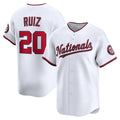 Washington Nationals #20 Keibert Ruiz White CONTON Home Limited Player Jersey