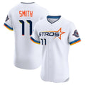 Houston Astros #11 Cam Smith Player White CONTON City Connect Limited Elite Home Stitched Jerseys