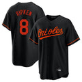 Baltimore Orioles #8 Cal Ripken Player Black CONTON Home Game Stitched Jerseys