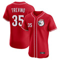 Cincinnati Reds #35 Jose Trevino Player Red CONTON Limited Elite Home Game Stitched Jerseys
