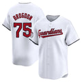 Cleveland Guardians #75 Connor Brogdon Player White CONTON Limited Home Stitched Jerseys