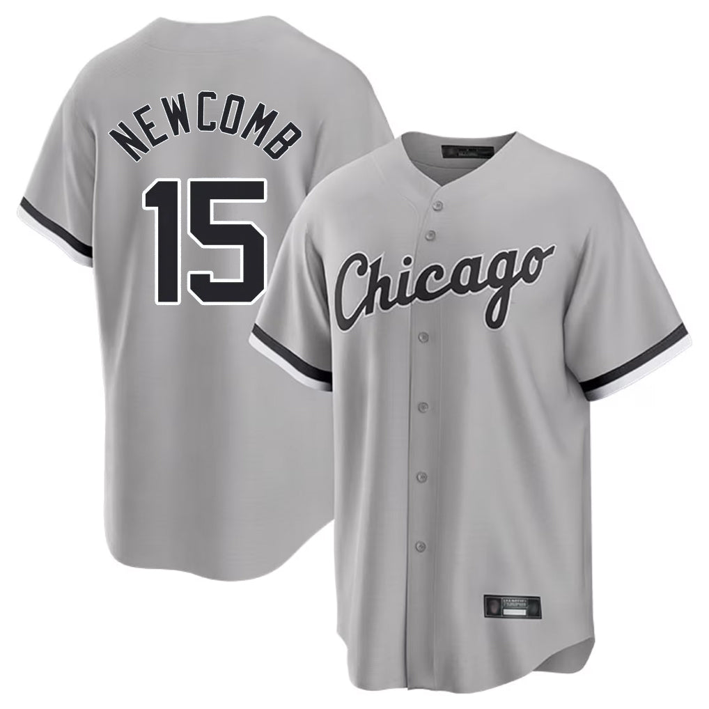 Chicago White Sox #15 Sean Newcomb Player Gray CONTON Home Game Stitched Jerseys