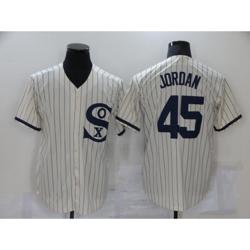 Chicago White Sox #45 Michael Jordan 2021 Cream Navy CONTON Field of Dreams Name Flex Base Stitched Jersey