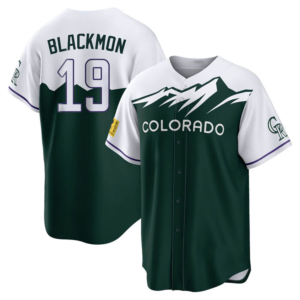 Colorado Rockies #19 Charlie Blackmon Player Green CONTON City Connect Home Game Stitched Jerseys