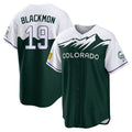 Colorado Rockies #19 Charlie Blackmon Player Green CONTON City Connect Home Game Stitched Jerseys