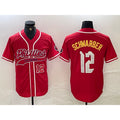Philadelphia Phillies #12 Kyle Schwarber Red CONTON 2024 City Connect Limited Stitched Jerseys