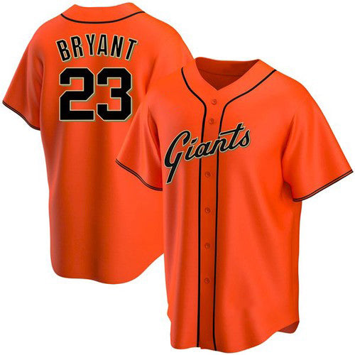 San Francisco Giants #23 Kris Bryant Orange CONTON Cool Base Jersey