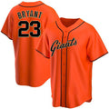 San Francisco Giants #23 Kris Bryant Orange CONTON Cool Base Jersey