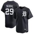 Detroit Tigers #29 Tarik Skubal Player Navy CONTON Home Limited Game Stitched Jerseys