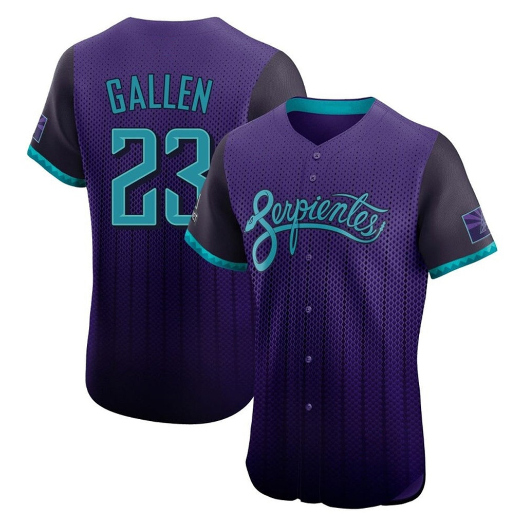 Arizona Diamondbacks #23 Zac Gallen Player Purple CONTON City Connect Limited Elite Home Game Stitched Jerseys