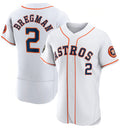 Houston Astros #2 Alex Bregman White CONTON 2022 World Series Flex Base Stitched Jersey