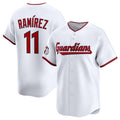 Cleveland Guardians #11 Jose Ramirez White CONTON Home Limited Stitched Jersey