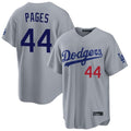 Los Angeles Dodgers #44 Andy Pages Player Gray CONTON Game Home Stitched Jerseys
