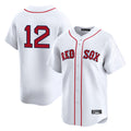 Boston Red Sox #12 Connor Wong Player White CONTON Limited Home Game Stitched Jerseys1