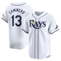 Tampa Bay Rays #13 Junior Caminero White CONTON Home Limited Player Jersey