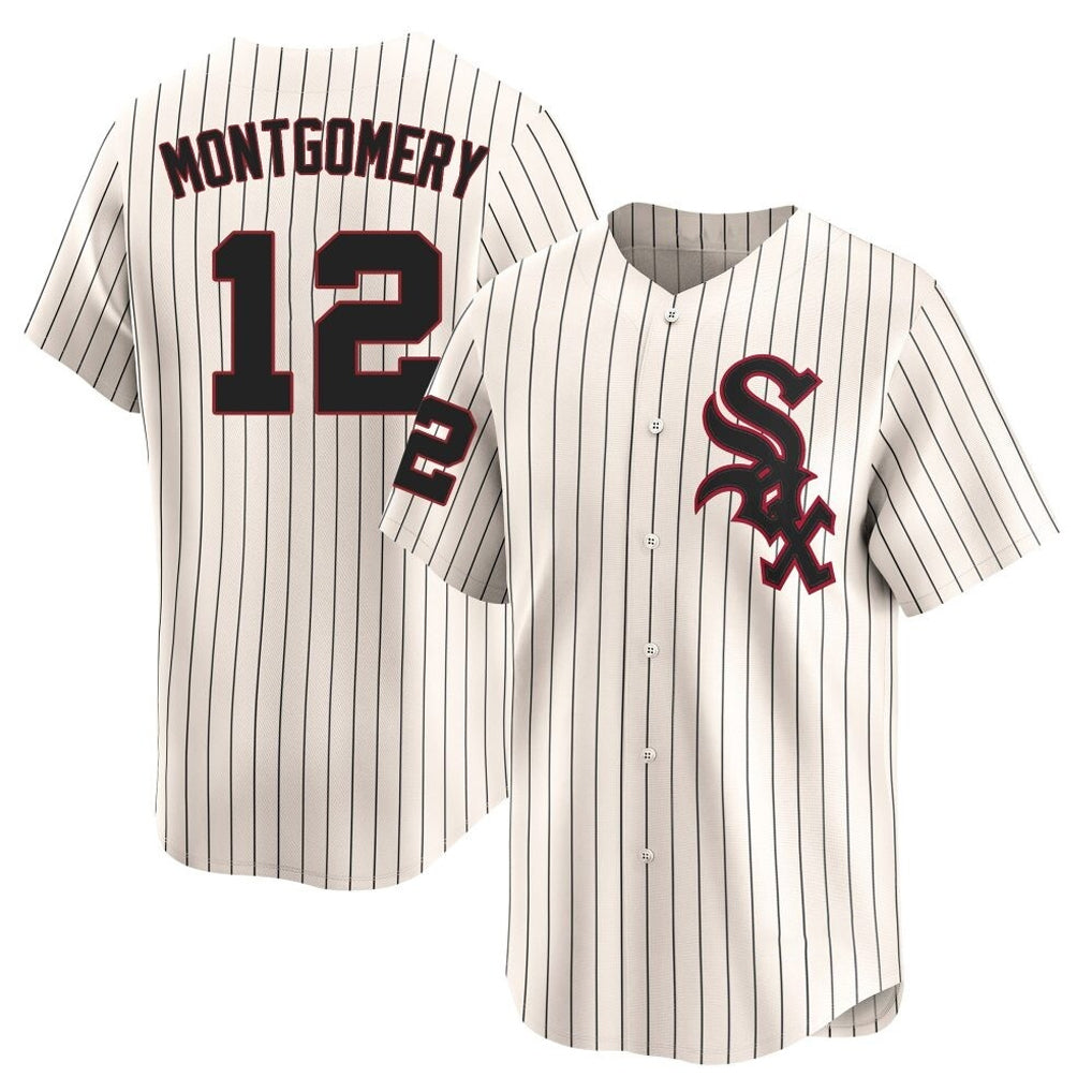 Chicago White Sox #12 Colson Montgomery Player Cream CONTON Cooperstown Collection Limited Home Stitched Jerseys