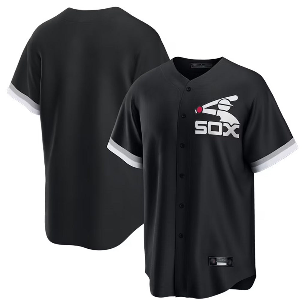 Chicago White Sox Blank Player Black CONTON Game Home Stitched Jerseys