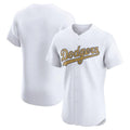 Los Angeles Dodgers Blank Player White Gold CONTON Limited Elite Home Stitched Jerseys