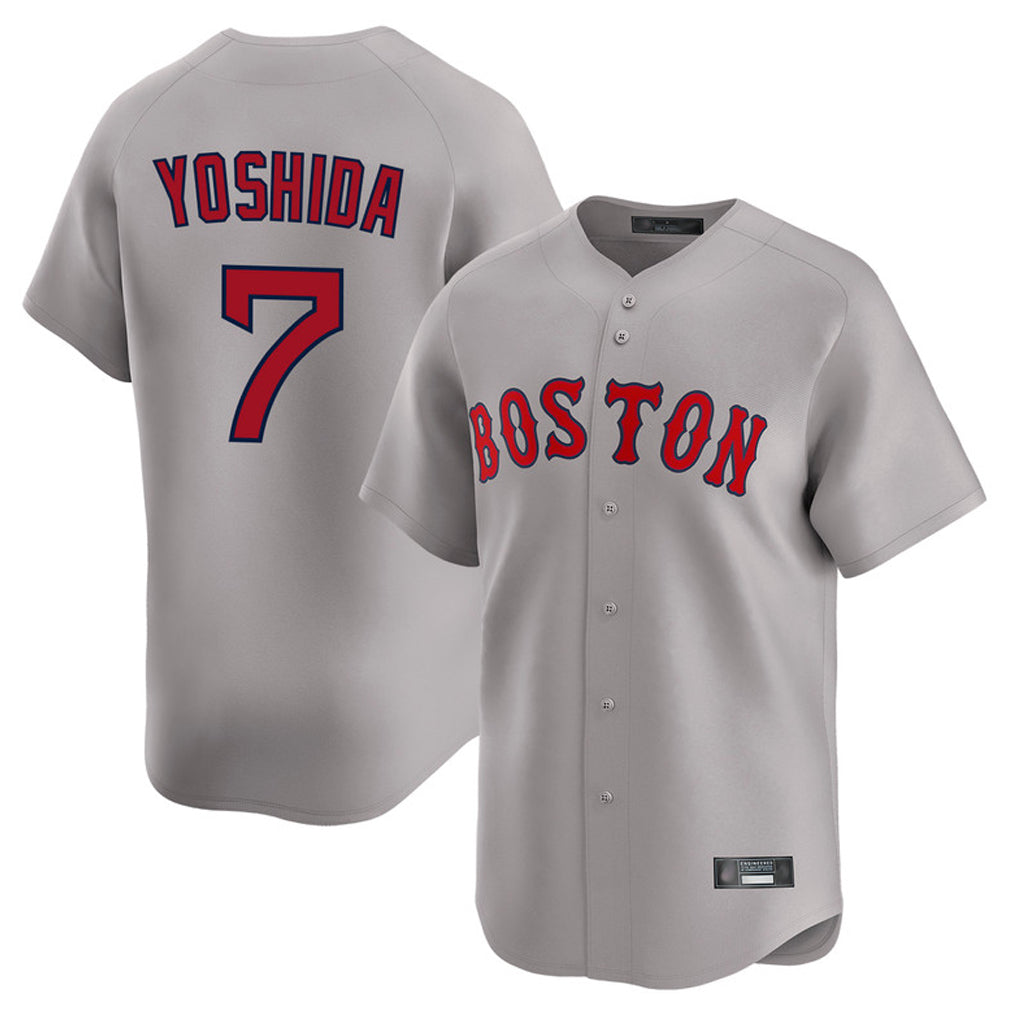 Boston Red Sox #7 Masataka Yoshida Player Gray CONTON Road Limited Home Game Stitched Jerseys1