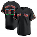 Custom Boston Red Sox Mexico Vapor Premier Limited Jersey ¨C Black CONTON
