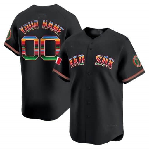 Custom Boston Red Sox Mexico Vapor Premier Limited Jersey ¨C Black CONTON