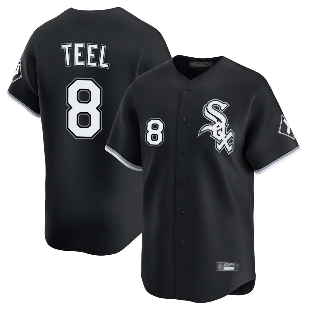 Chicago White Sox #8 Kyle Teel Player Black CONTON Limited Home Stitched Jerseys