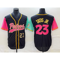 San Diego Padres #23 Fernando Tatis Jr Number Black CONTON NEW 2023 City Connect Cool Base Stitched Jersey