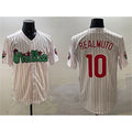 Philadelphia Phillies #10 J.T. Realmuto White CONTON Phanatic Cool Base Stitched Jersey