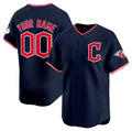 Custom Cleveland Guardians Active Player Navy CONTON 2025 Alternate Limited Stitched Jersey