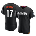 Baltimore Orioles #17 Colton Cowser Player Black CONTON City Connect Limited Elite Home Game Stitched Jerseys