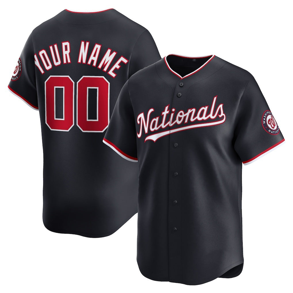 Custom Washington Nationals Navy CONTON Alternate Limited Jersey