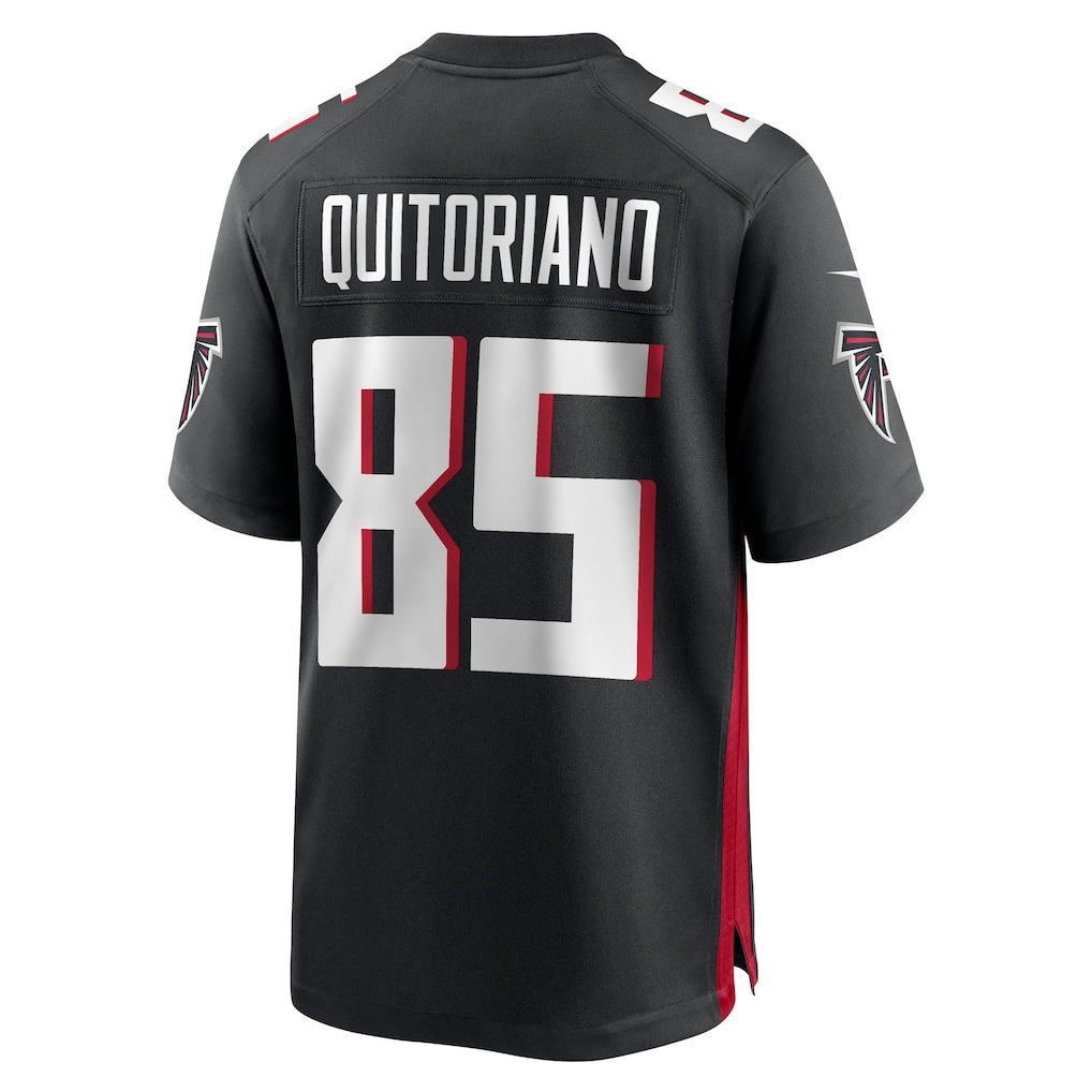 A.Falcons #85 Teagan Quitoriano Black CONTON Team Game Jersey