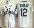 Seattle Mariners #12 Josh Naylor White CONTON Cool Base Jersey