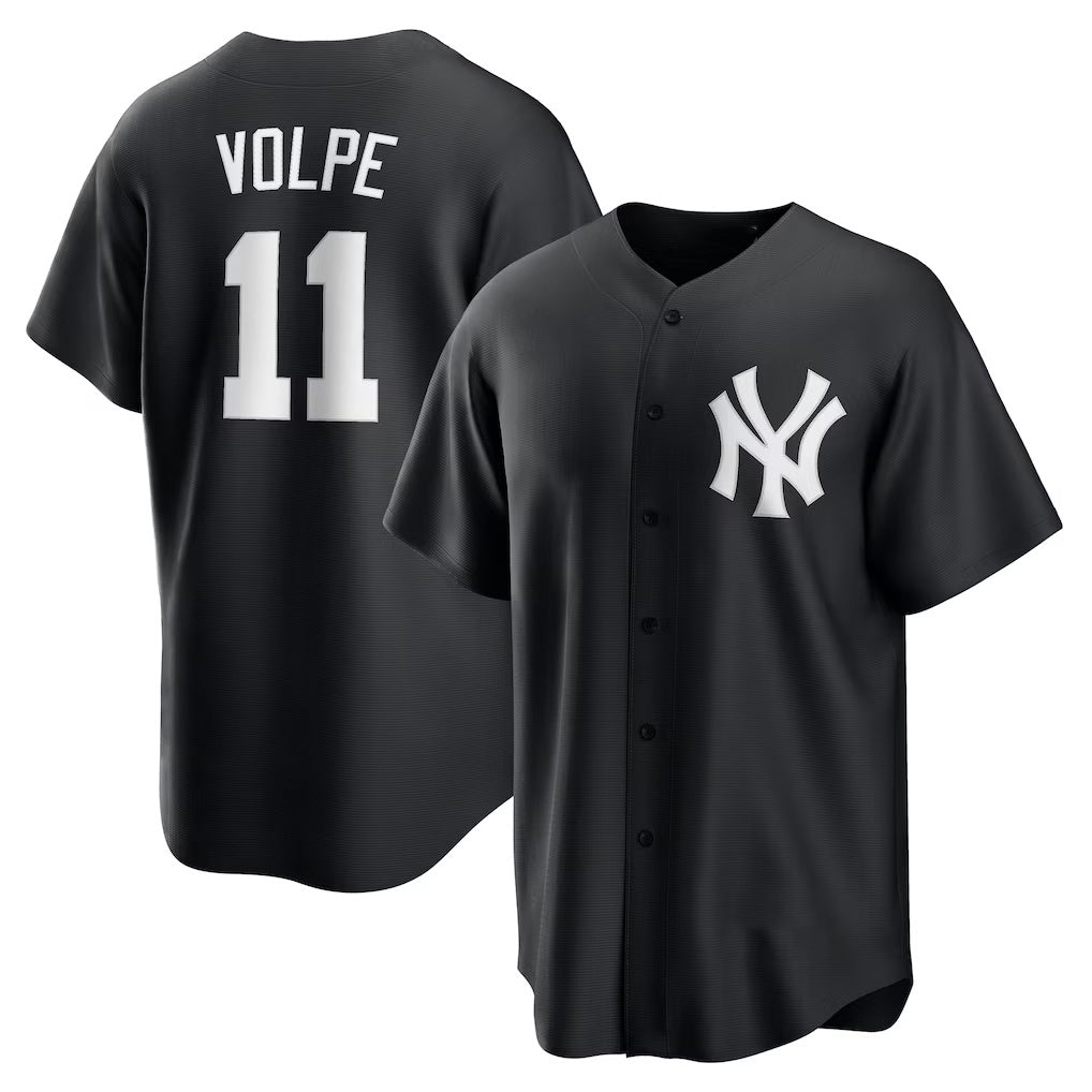 New York Yankees #11 Anthony Volpe Black CONTON Fashion Replica Player Jersey