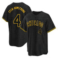 Chicago Cubs #4 Pete Crow-Armstrong Player Black CONTON Snake Skin City Game Stitched Jerseys