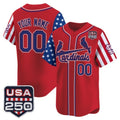 Custom St. Louis Cardinals America 250 Edition Vapor Premier Limited Red CONTON Stitched Jerseys