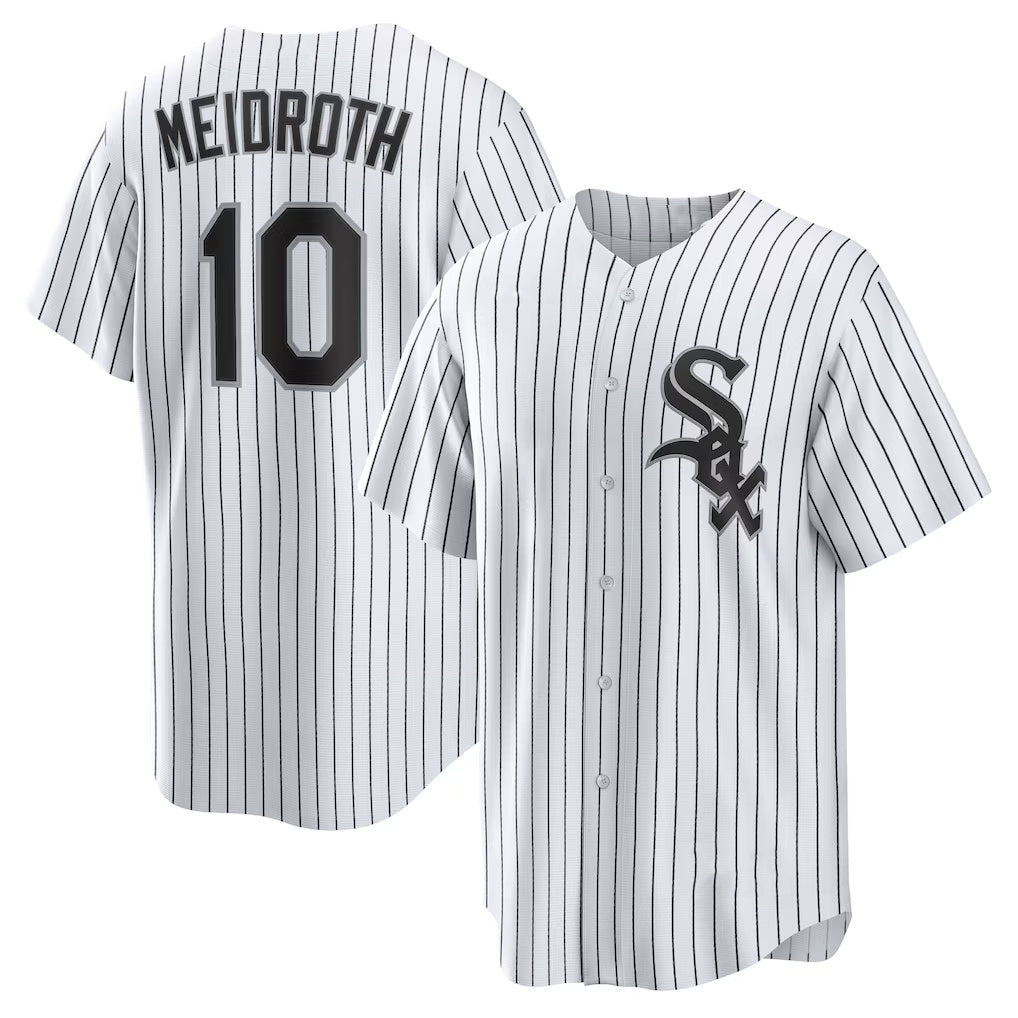Chicago White Sox #10 Chase Meidroth White CONTON Home Replica Jersey