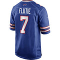 B.Bills #7 Doug Flutie Royal CONTON Game Retired Player Jersey