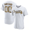 Custom Atlanta Braves Active Player White CONTON 2022 All-Star Flex Base Stitched Jersey