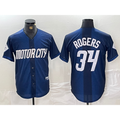 Detroit Tigers #34 Jake Rogers 2024 Navy CONTON City Connect Cool Base Limited Stitched Jersey 2