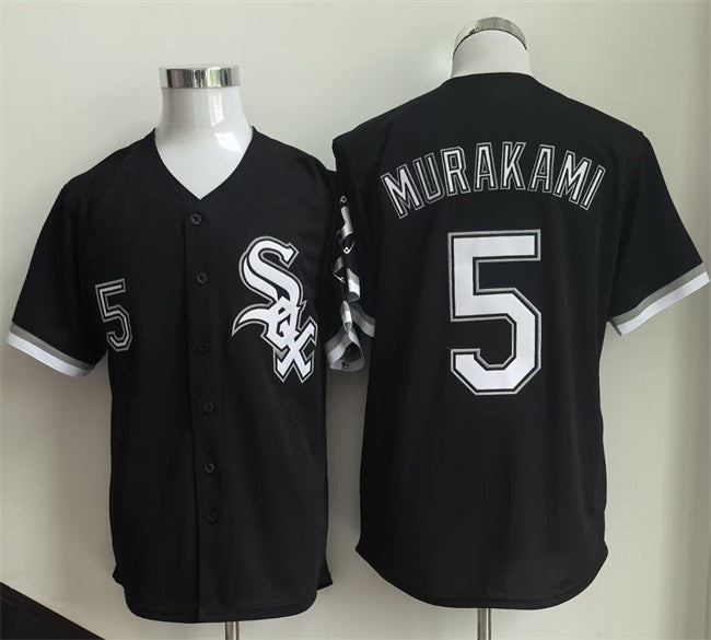 Chicago White Sox #5 Munetaka Murakami Black CONTON 2025 Limited Stitched Jersey